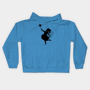 Magic Fairy Girl of Imagination Silhouette Kids Hoodie